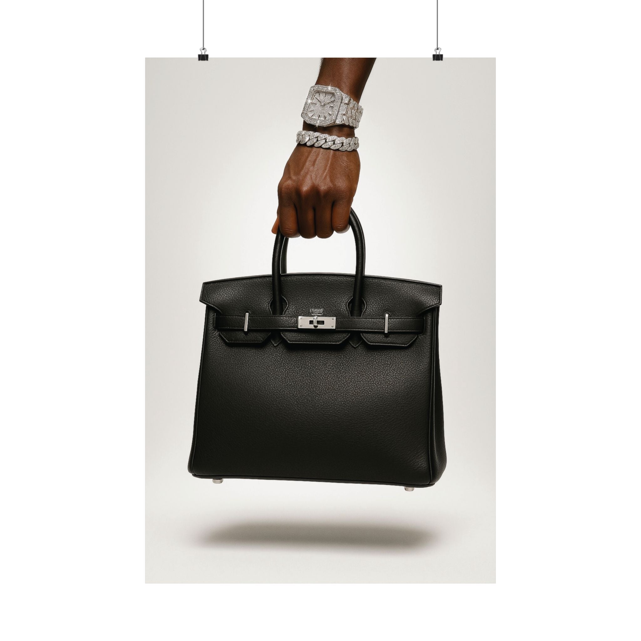 Wealth in Hand — Luxury Handbag Poster |