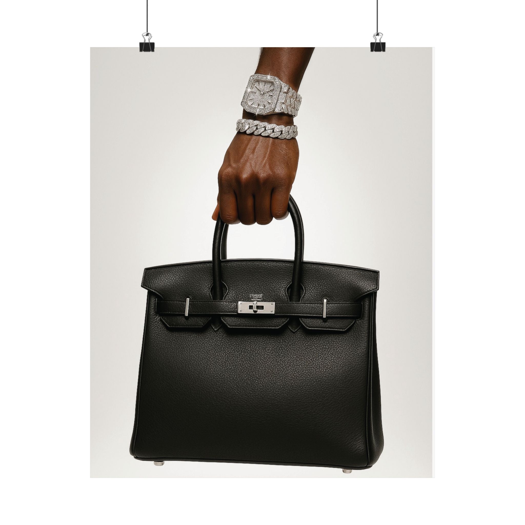Wealth in Hand — Luxury Handbag Poster |