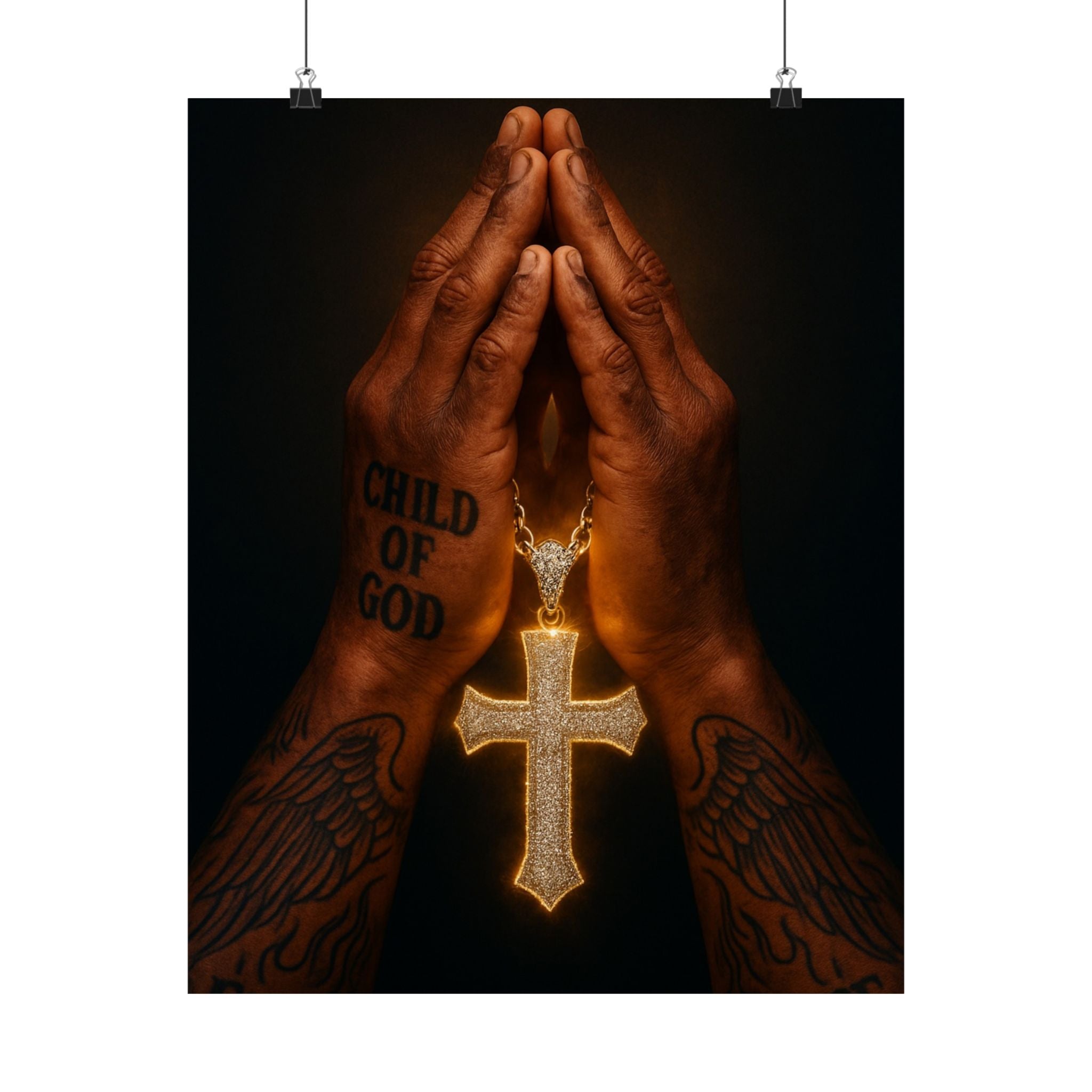 Grace & Power Poster Faith Edition Matte Vertical Wall Art
