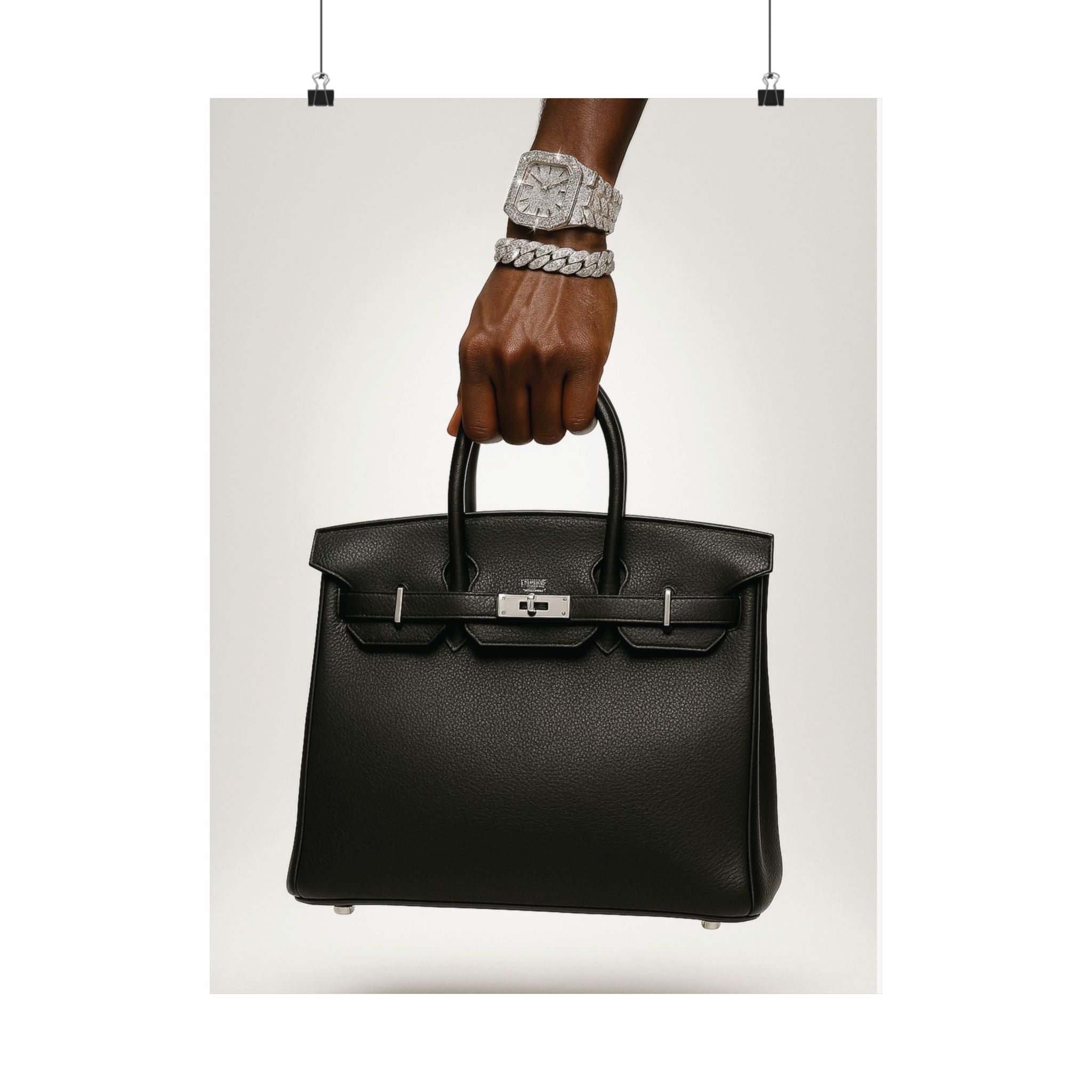 Wealth in Hand — Luxury Handbag Poster |