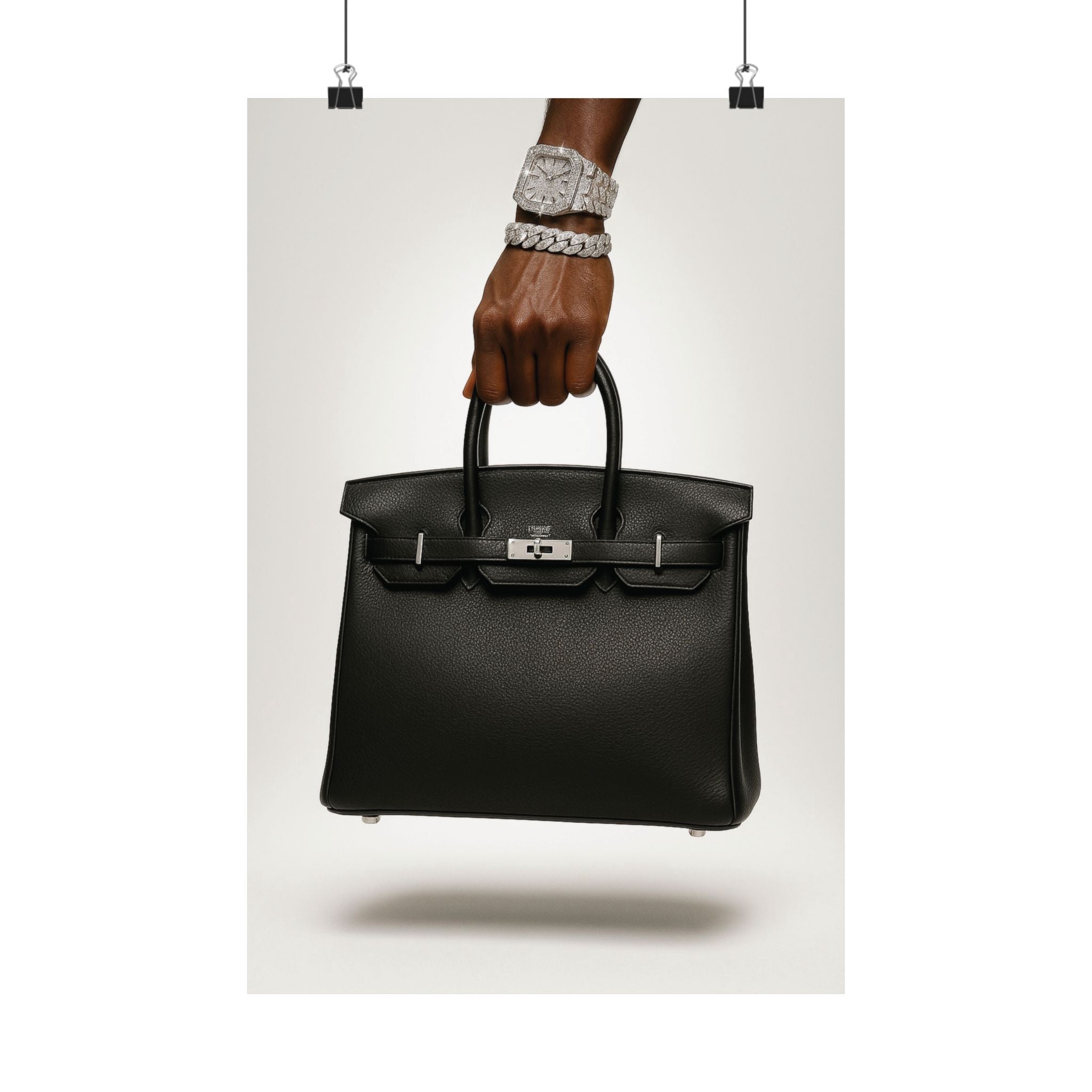 Wealth in Hand — Luxury Handbag Poster |