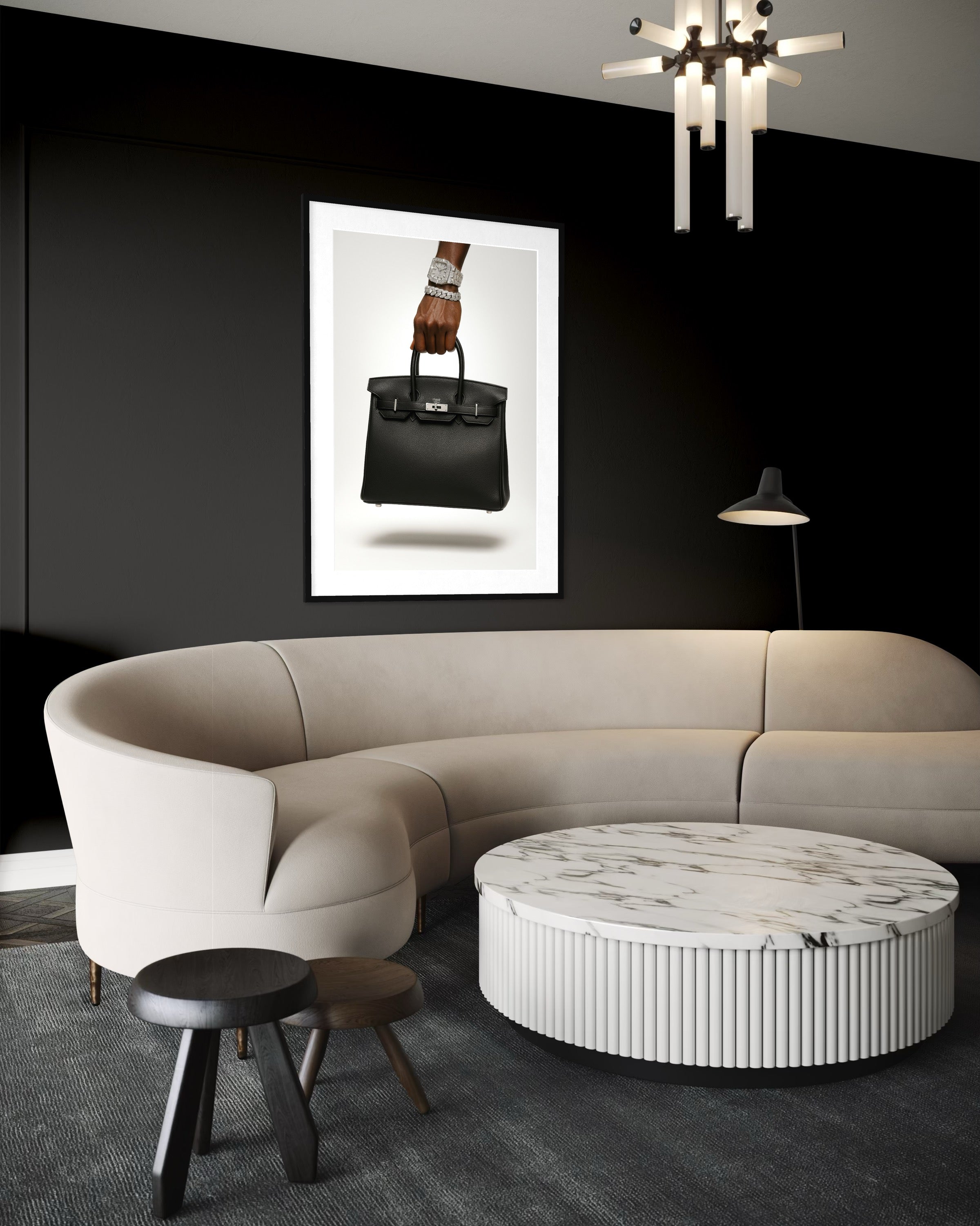 Wealth in Hand — Luxury Handbag Poster |