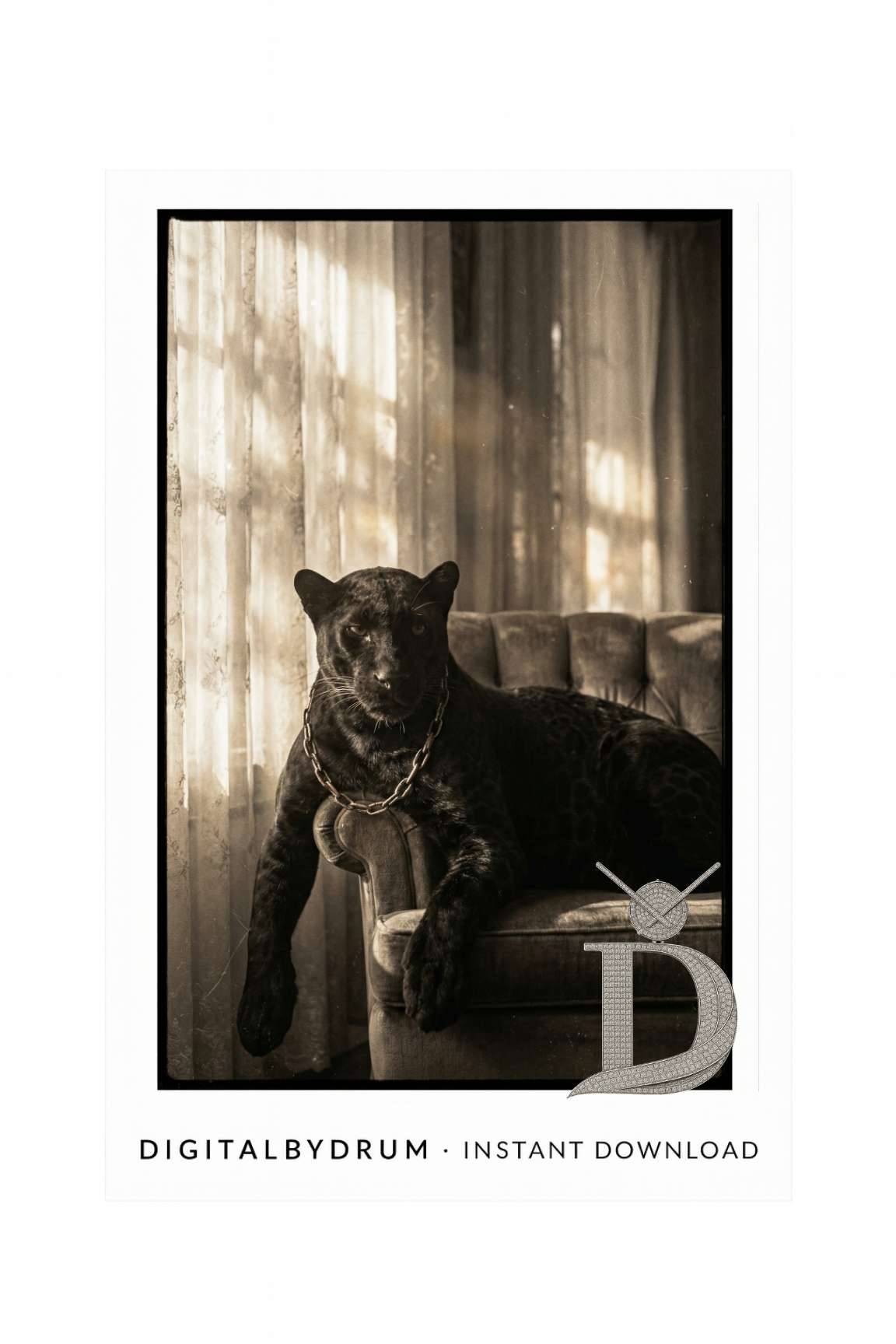 Estate Panther – Vintage Luxury Art Print