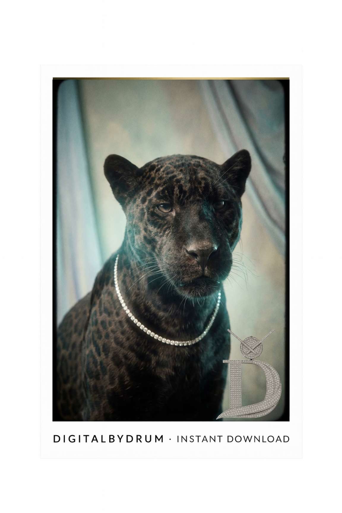 Velvet Majesty Luxury Black Jaguar Art
