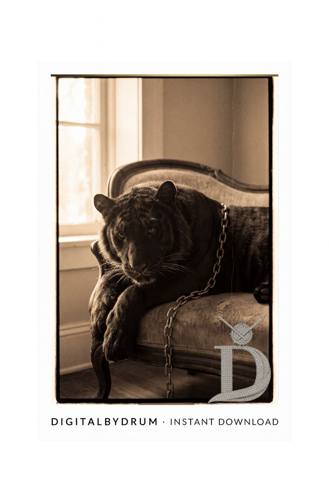 Throne of Shadows – Vintage Black Panther Art