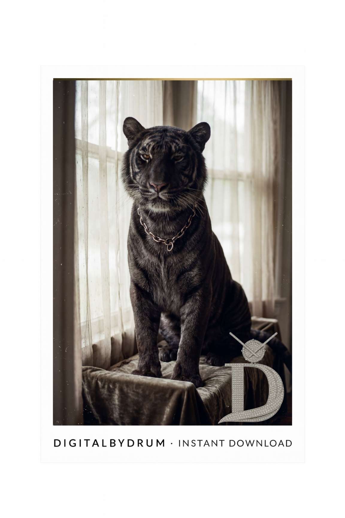 Nocturnal Heir – Black Tiger Luxury Art